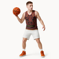 Aotearoa Iwi Rongowhakaata Basketball Jersey Maori Wharenui House Tribal Pattern LT9 - Polynesian Pride