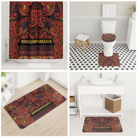 Aotearoa Iwi Rongowhakaata Bathroom Set Maori Wharenui House Tribal Pattern