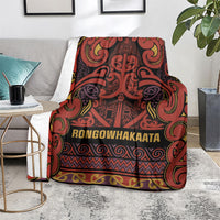 Aotearoa Iwi Rongowhakaata Blanket Maori Wharenui House Tribal Pattern LT9 - Polynesian Pride