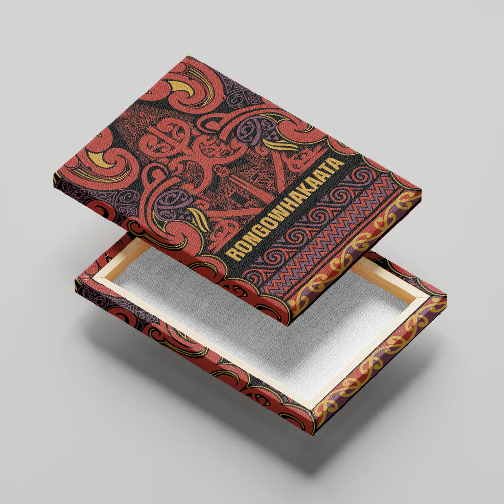 Aotearoa Iwi Rongowhakaata Canvas Wall Art Maori Wharenui House Tribal Pattern LT9 - Polynesian Pride