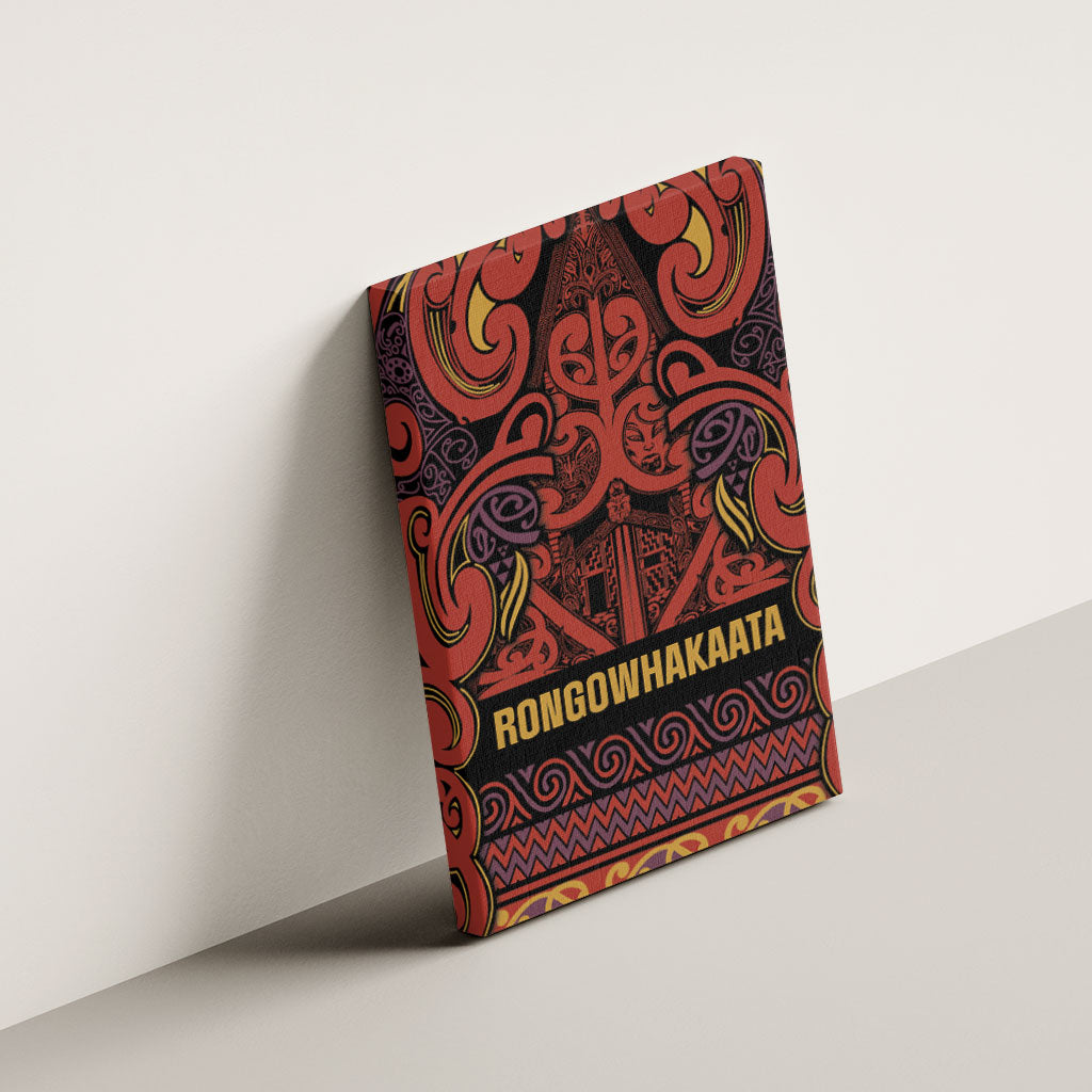 Aotearoa Iwi Rongowhakaata Canvas Wall Art Maori Wharenui House Tribal Pattern LT9 - Polynesian Pride