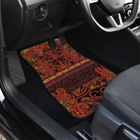 Aotearoa Iwi Rongowhakaata Car Mats Maori Wharenui House Tribal Pattern LT9 - Polynesian Pride