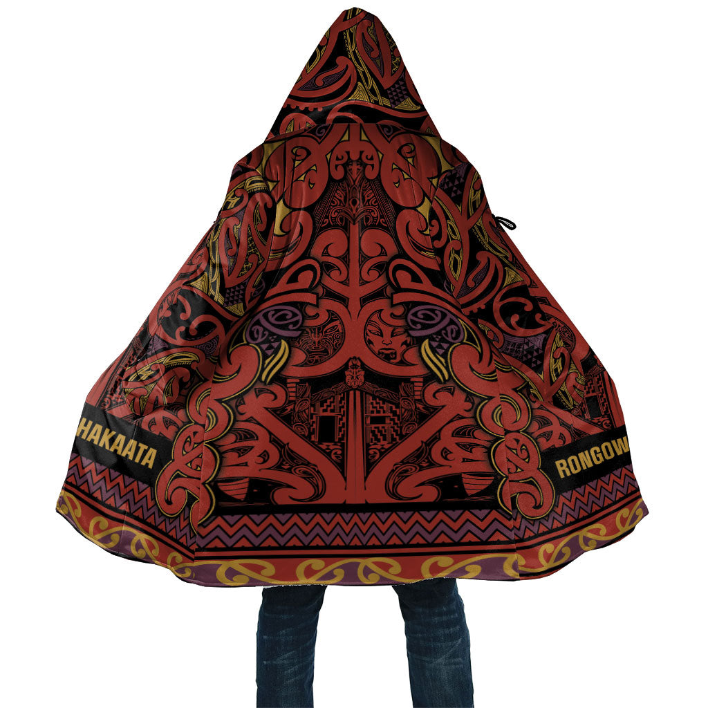 Aotearoa Iwi Rongowhakaata Cloak Maori Wharenui House Tribal Pattern LT9 Unisex Brick Red - Polynesian Pride
