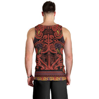 Aotearoa Iwi Rongowhakaata Men Tank Top Maori Wharenui House Tribal Pattern LT9 - Polynesian Pride