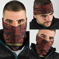 Aotearoa Iwi Rongowhakaata Neck Gaiter Maori Wharenui House Tribal Pattern LT9 - Polynesian Pride