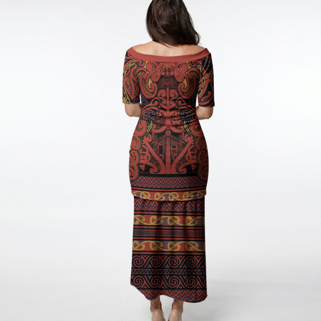Aotearoa Iwi Rongowhakaata Puletasi Maori Wharenui House Tribal Pattern LT9 - Polynesian Pride