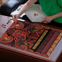 Aotearoa Iwi Rongowhakaata Puzzle Maori Wharenui House Tribal Pattern LT9 - Polynesian Pride