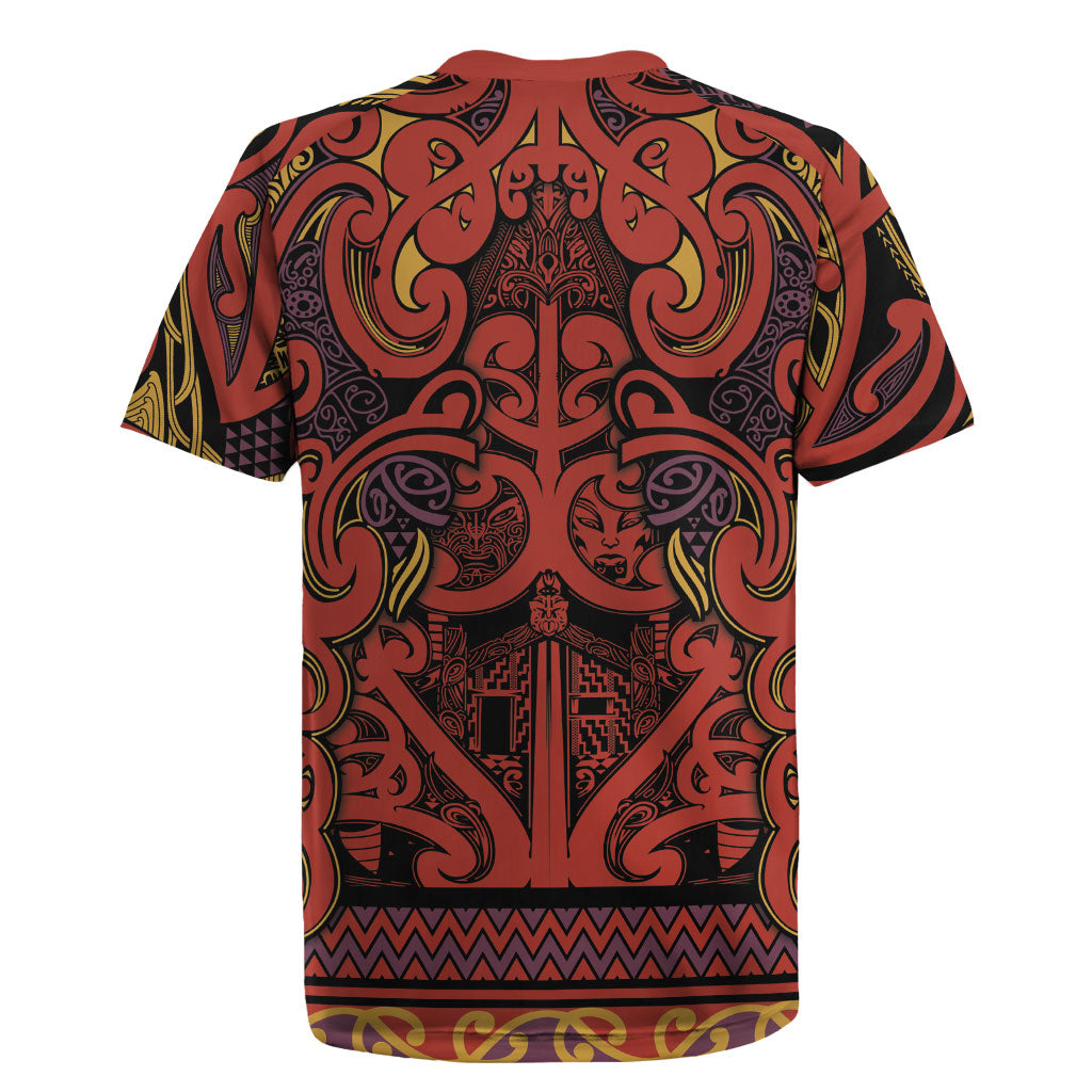 Aotearoa Iwi Rongowhakaata Rugby Jersey Maori Wharenui House Tribal Pattern LT9 - Polynesian Pride