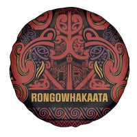 Aotearoa Iwi Rongowhakaata Spare Tire Cover Maori Wharenui House Tribal Pattern LT9 - Polynesian Pride