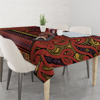 Aotearoa Iwi Rongowhakaata Tablecloth Maori Wharenui House Tribal Pattern LT9 - Polynesian Pride