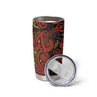 Aotearoa Iwi Rongowhakaata Tumbler Cup Maori Wharenui House Tribal Pattern LT9 - Polynesian Pride