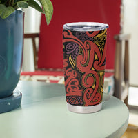Aotearoa Iwi Rongowhakaata Tumbler Cup Maori Wharenui House Tribal Pattern LT9 - Polynesian Pride