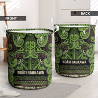 Aotearoa Iwi Ngati Raukawa Laundry Basket Maori Wharenui House Tribal Pattern LT9 - Polynesian Pride