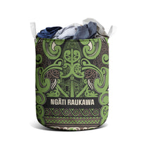 Aotearoa Iwi Ngati Raukawa Laundry Basket Maori Wharenui House Tribal Pattern LT9 - Polynesian Pride