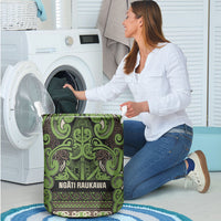 Aotearoa Iwi Ngati Raukawa Laundry Basket Maori Wharenui House Tribal Pattern LT9 - Polynesian Pride
