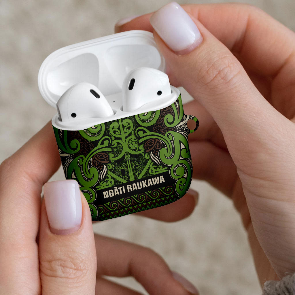 Aotearoa Iwi Ngati Raukawa AirPods Case Maori Wharenui House Tribal Pattern LT9 - Polynesian Pride
