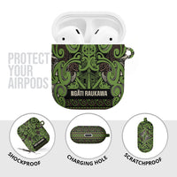 Aotearoa Iwi Ngati Raukawa AirPods Case Maori Wharenui House Tribal Pattern LT9 - Polynesian Pride