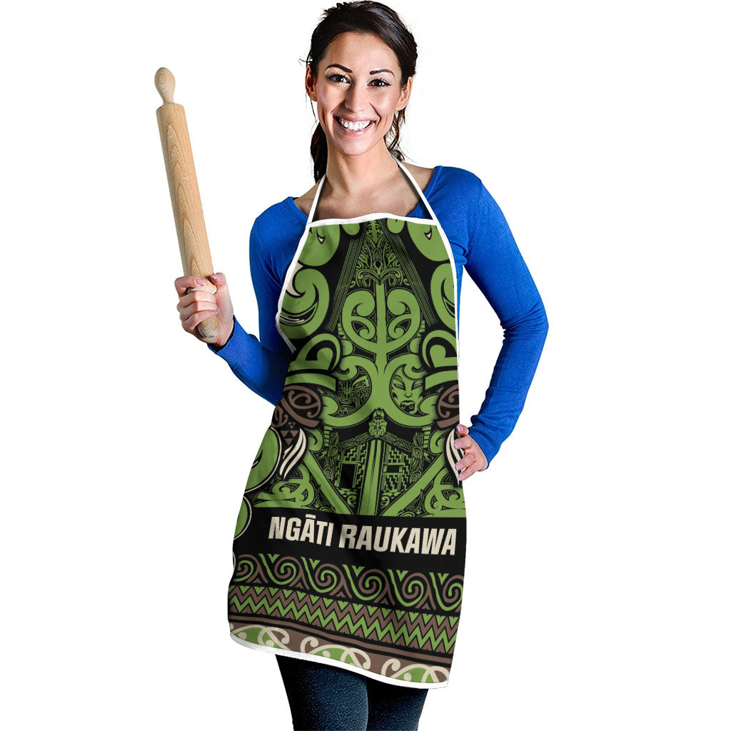 Aotearoa Iwi Ngati Raukawa Apron Maori Wharenui House Tribal Pattern LT9 - Polynesian Pride