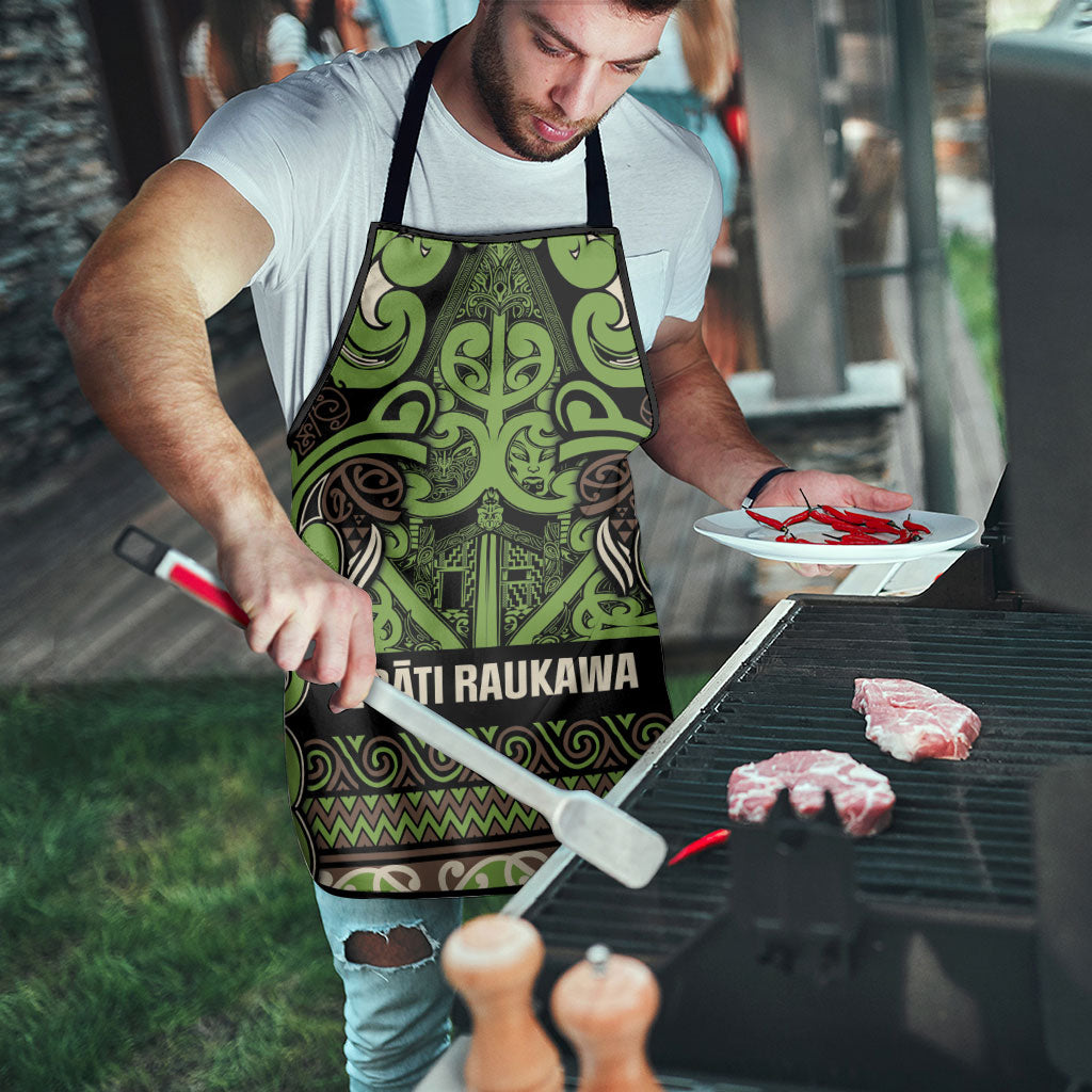 Aotearoa Iwi Ngati Raukawa Apron Maori Wharenui House Tribal Pattern LT9 - Polynesian Pride