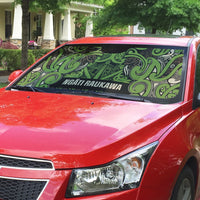 Aotearoa Iwi Ngati Raukawa Auto Sun Shade Maori Wharenui House Tribal Pattern LT9 - Polynesian Pride