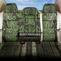 Aotearoa Iwi Ngati Raukawa Back Car Seat Cover Maori Wharenui House Tribal Pattern LT9 One Size Olive green - Polynesian Pride