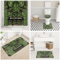 Aotearoa Iwi Ngati Raukawa Bathroom Set Maori Wharenui House Tribal Pattern