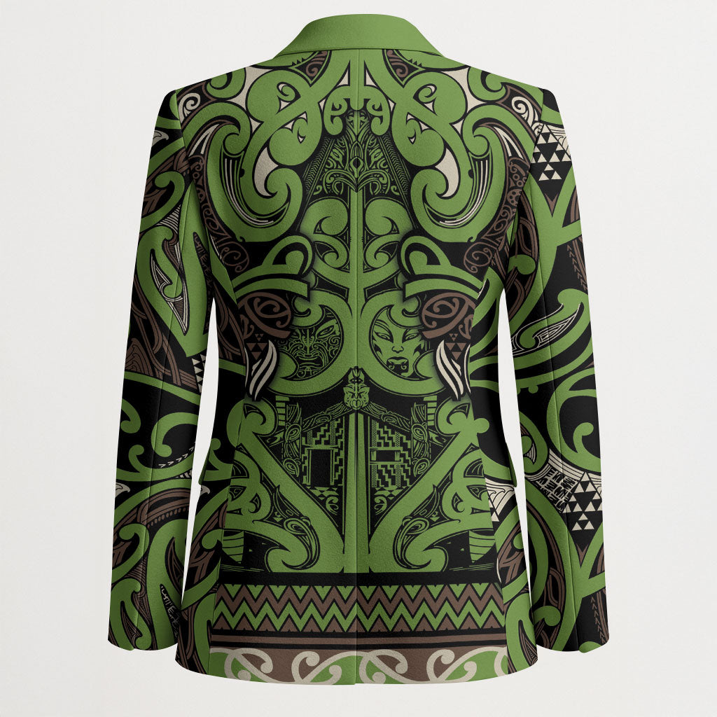 Aotearoa Iwi Ngati Raukawa Blazer Maori Wharenui House Tribal Pattern LT9 - Polynesian Pride