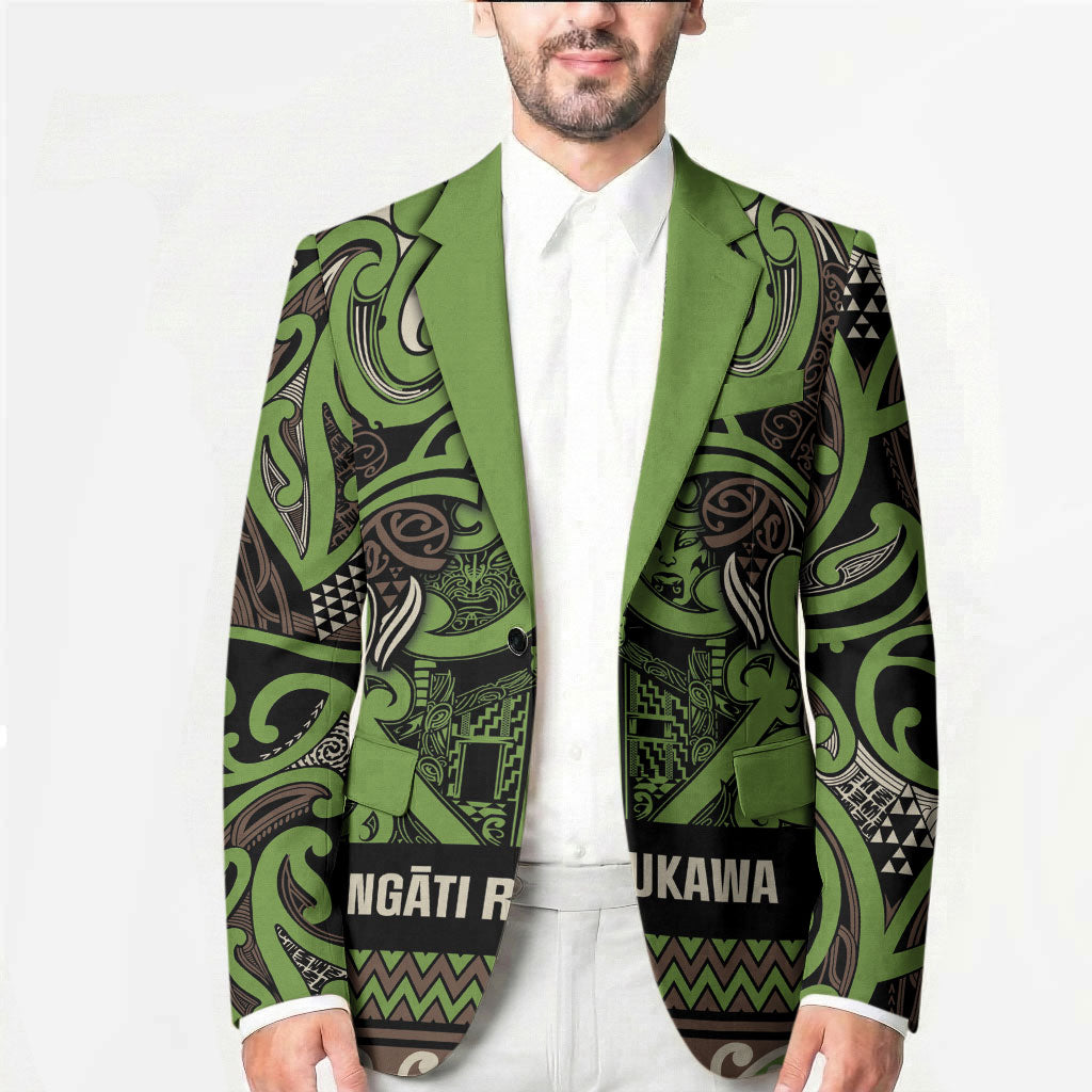 Aotearoa Iwi Ngati Raukawa Blazer Maori Wharenui House Tribal Pattern LT9 - Polynesian Pride
