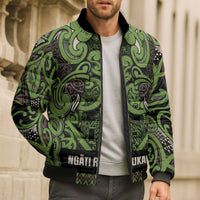 Aotearoa Iwi Ngati Raukawa Bomber Puffer Jacket Maori Wharenui House Tribal Pattern LT9 - Polynesian Pride