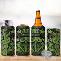 Aotearoa Iwi Ngati Raukawa 4 in 1 Can Cooler Tumbler Maori Wharenui House Tribal Pattern LT9 - Polynesian Pride