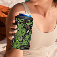 Aotearoa Iwi Ngati Raukawa 4 in 1 Can Cooler Tumbler Maori Wharenui House Tribal Pattern LT9 - Polynesian Pride