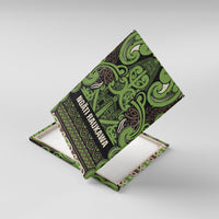 Aotearoa Iwi Ngati Raukawa Canvas Wall Art Maori Wharenui House Tribal Pattern LT9 With Frame Olive green - Polynesian Pride