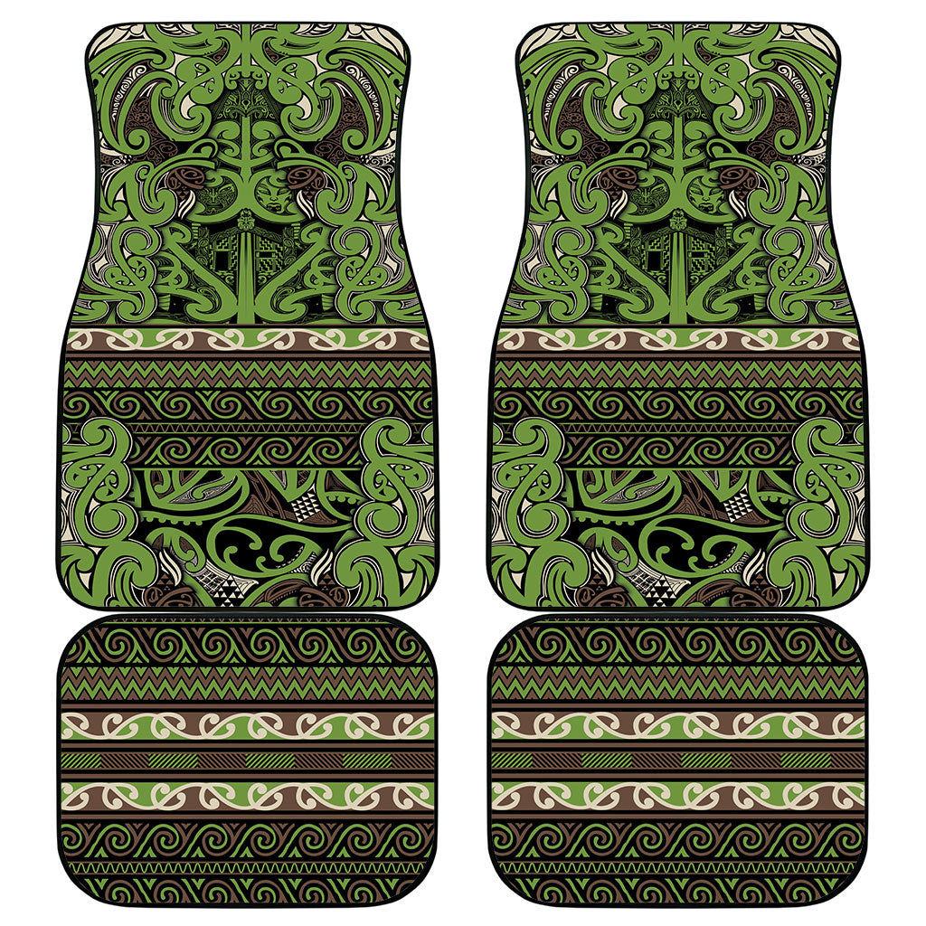 Aotearoa Iwi Ngati Raukawa Car Mats Maori Wharenui House Tribal Pattern LT9 - Polynesian Pride