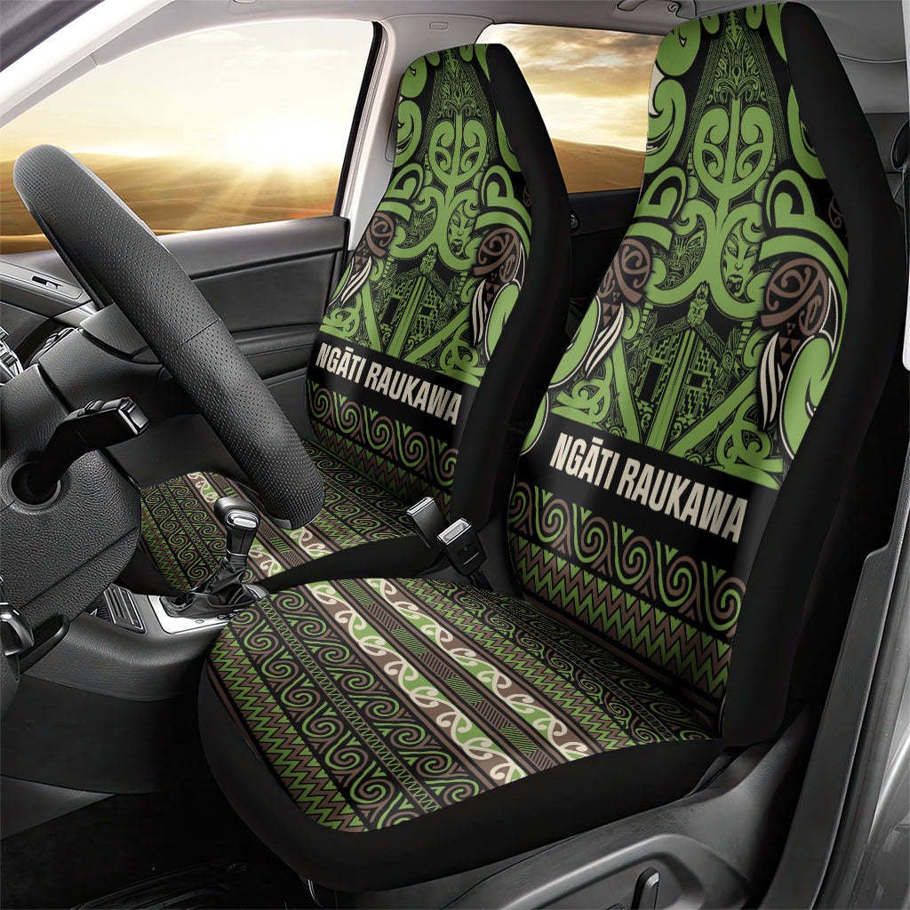 Aotearoa Iwi Ngati Raukawa Car Seat Cover Maori Wharenui House Tribal Pattern LT9 - Polynesian Pride