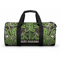 Aotearoa Iwi Ngati Raukawa Duffle Bag Maori Wharenui House Tribal Pattern