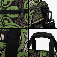 Aotearoa Iwi Ngati Raukawa Duffle Bag Maori Wharenui House Tribal Pattern