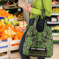 Aotearoa Iwi Ngati Raukawa Grocery Bag Maori Wharenui House Tribal Pattern LT9 - Polynesian Pride