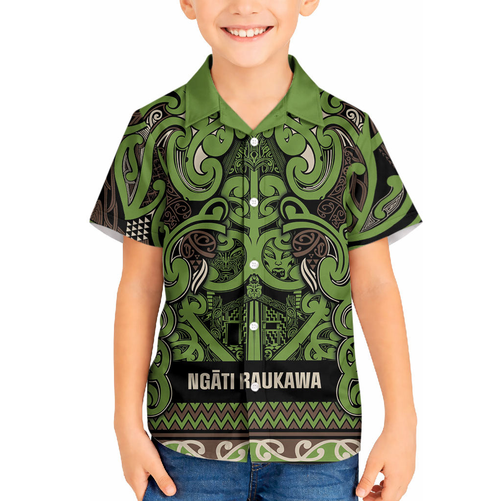 Aotearoa Iwi Ngati Raukawa Hawaiian Shirt Maori Wharenui House Tribal Pattern LT9 - Polynesian Pride