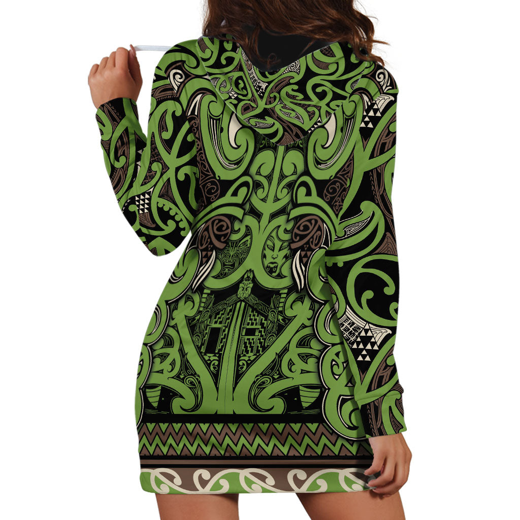 Aotearoa Iwi Ngati Raukawa Hoodie Dress Maori Wharenui House Tribal Pattern LT9 - Polynesian Pride