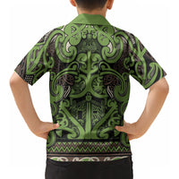 Aotearoa Iwi Ngati Raukawa Kid Hawaiian Shirt Maori Wharenui House Tribal Pattern LT9 - Polynesian Pride