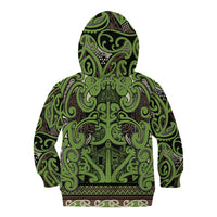 Aotearoa Iwi Ngati Raukawa Kid Hoodie Maori Wharenui House Tribal Pattern LT9 - Polynesian Pride