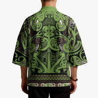 Aotearoa Iwi Ngati Raukawa Kimono Maori Wharenui House Tribal Pattern LT9 - Polynesian Pride
