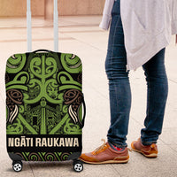 Aotearoa Iwi Ngati Raukawa Luggage Cover Maori Wharenui House Tribal Pattern LT9 Olive green - Polynesian Pride