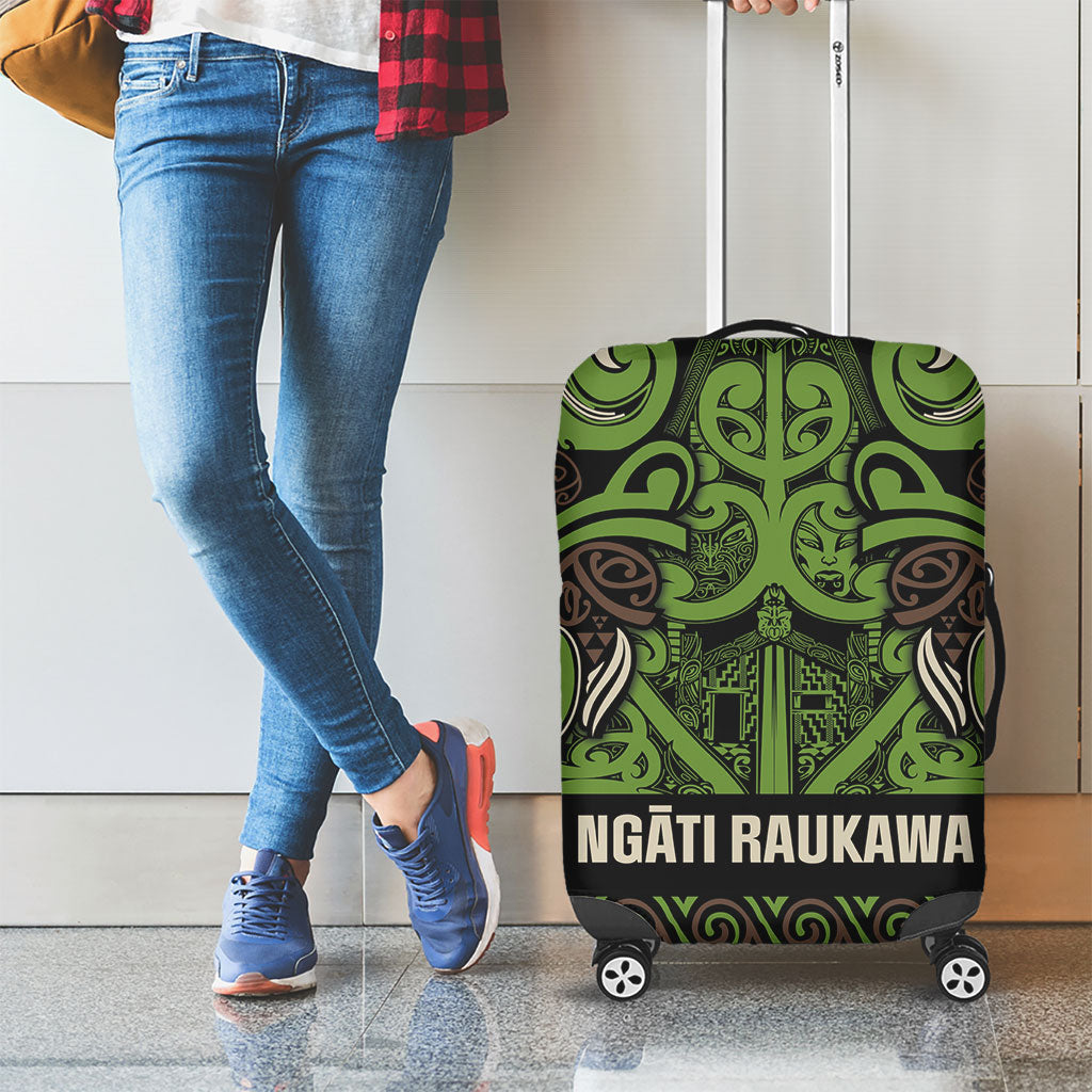 Aotearoa Iwi Ngati Raukawa Luggage Cover Maori Wharenui House Tribal Pattern LT9 - Polynesian Pride