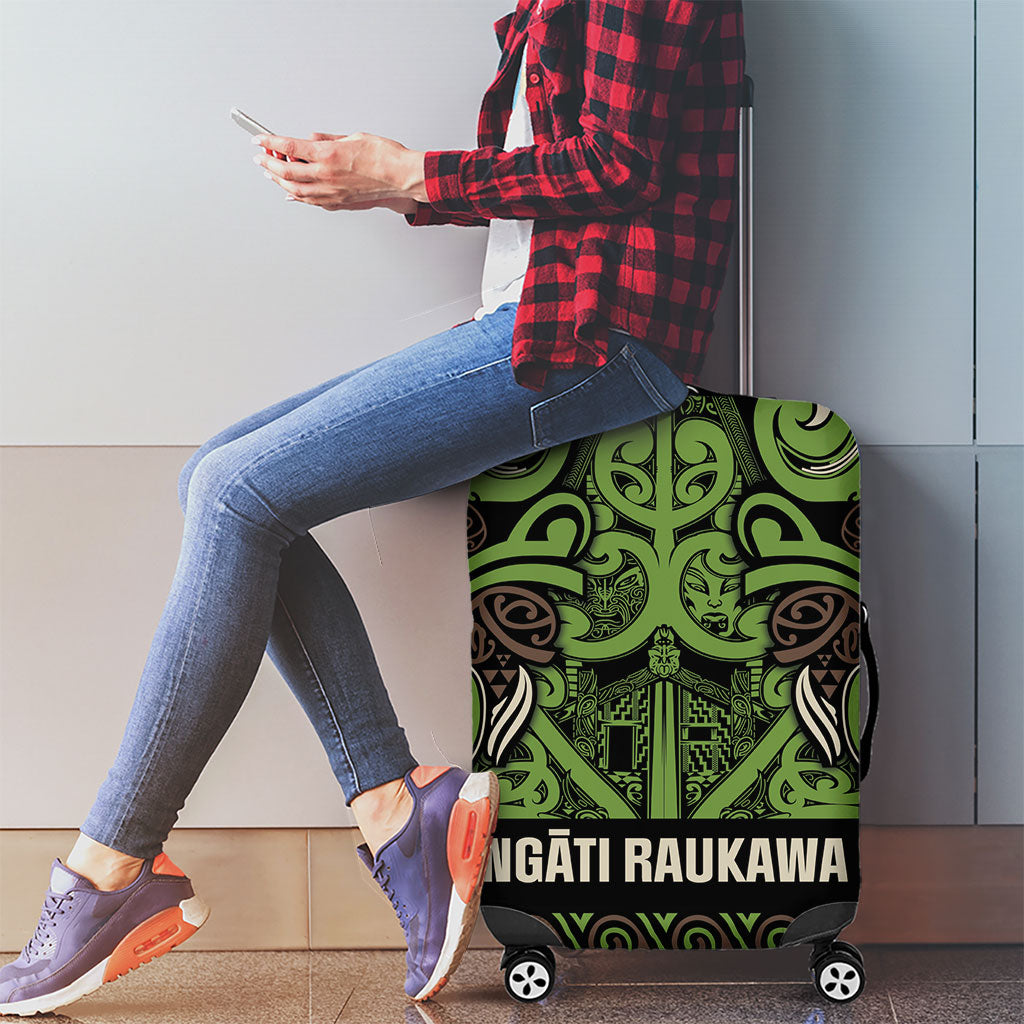 Aotearoa Iwi Ngati Raukawa Luggage Cover Maori Wharenui House Tribal Pattern LT9 - Polynesian Pride