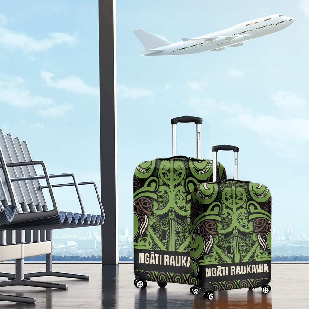 Aotearoa Iwi Ngati Raukawa Luggage Cover Maori Wharenui House Tribal Pattern LT9 - Polynesian Pride