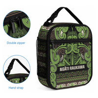 Aotearoa Iwi Ngati Raukawa Lunch Bag Maori Wharenui House Tribal Pattern