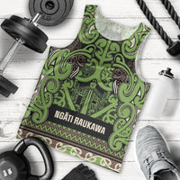 Aotearoa Iwi Ngati Raukawa Men Tank Top Maori Wharenui House Tribal Pattern LT9 - Polynesian Pride