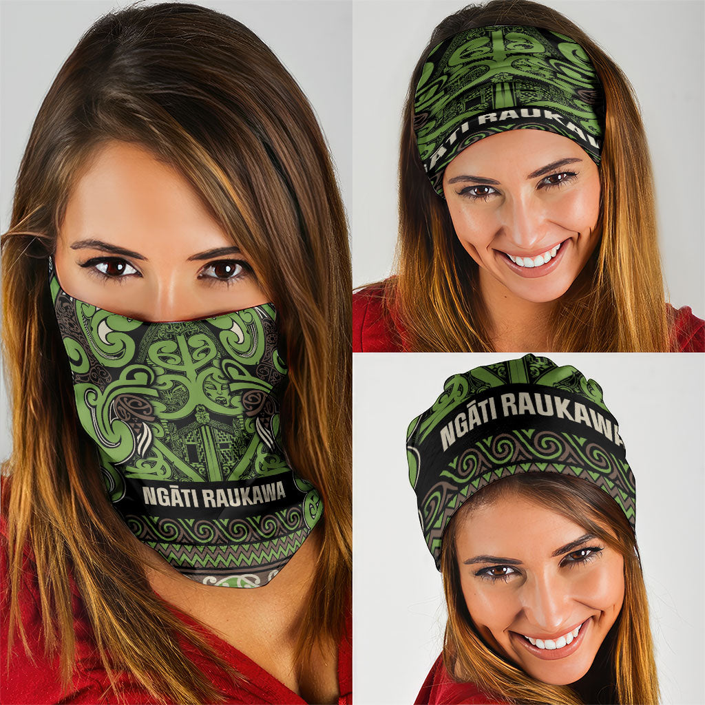Aotearoa Iwi Ngati Raukawa Neck Gaiter Maori Wharenui House Tribal Pattern LT9 - Polynesian Pride