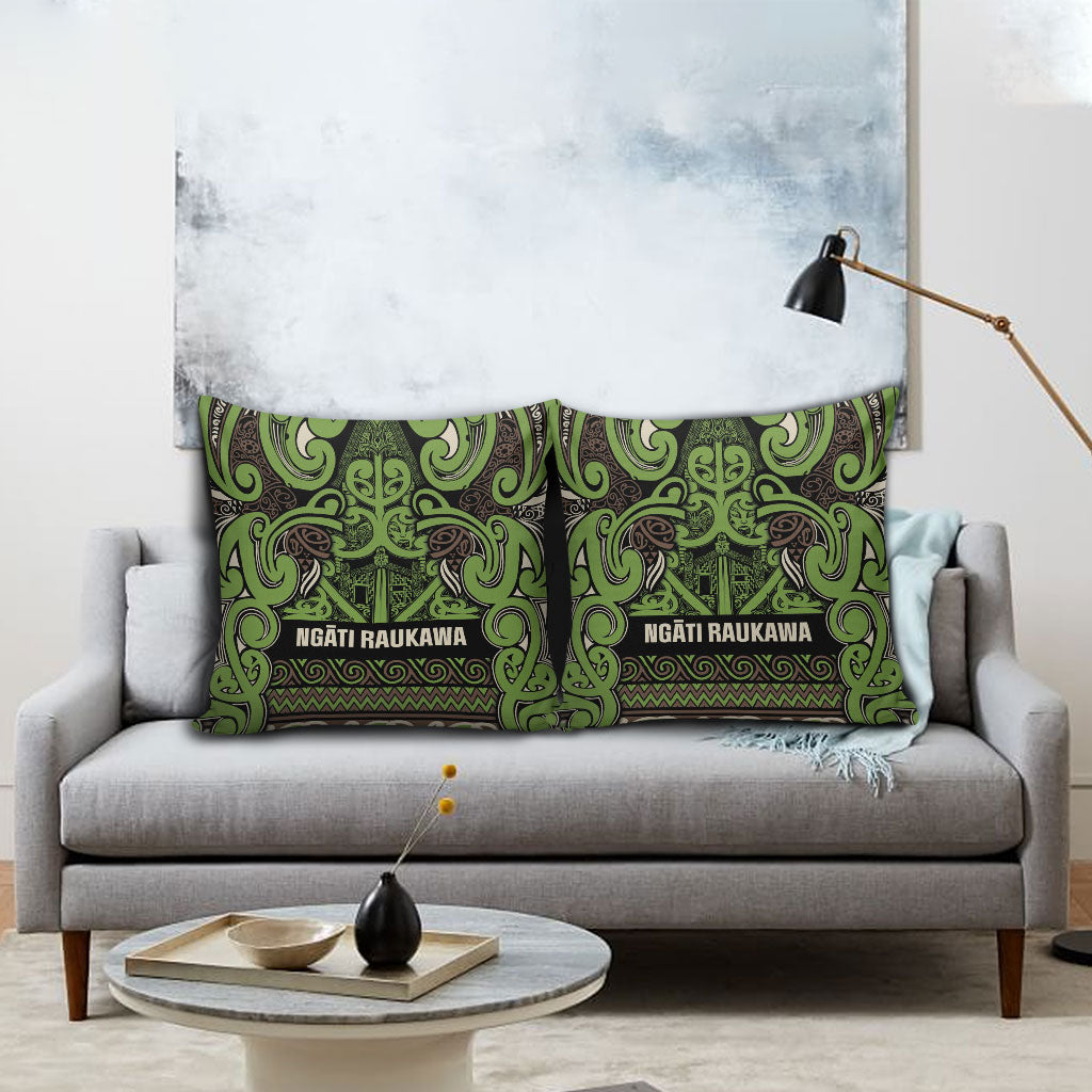 Aotearoa Iwi Ngati Raukawa Pillow Cover Maori Wharenui House Tribal Pattern LT9 - Polynesian Pride
